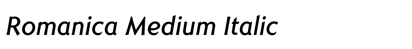 Romanica Medium Italic